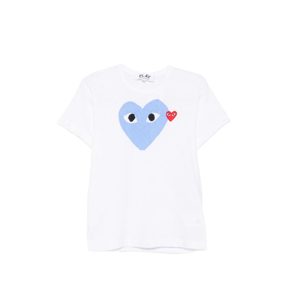 Comme Des Garçons Play Women Logo Cotton T-Shirt